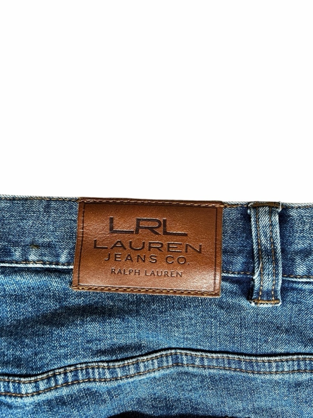 Lauren Ralph Lauren Women’s 12 Classic Blue Straight-Leg Denim Jeans - Picture 6 of 9